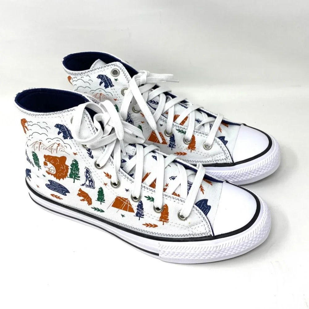 Converse Womens Size 672439F Chuck Taylor All Star White Canvas High Top Sneaker - Picture 2 of 9